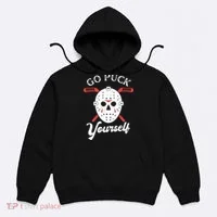 Go Puck Yourself Funny Hockey Hoodie thumb 0