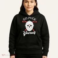 Go Puck Yourself Funny Hockey Hoodie thumb 5