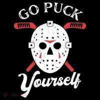 Go Puck Yourself Funny Hockey Hoodie thumb 7
