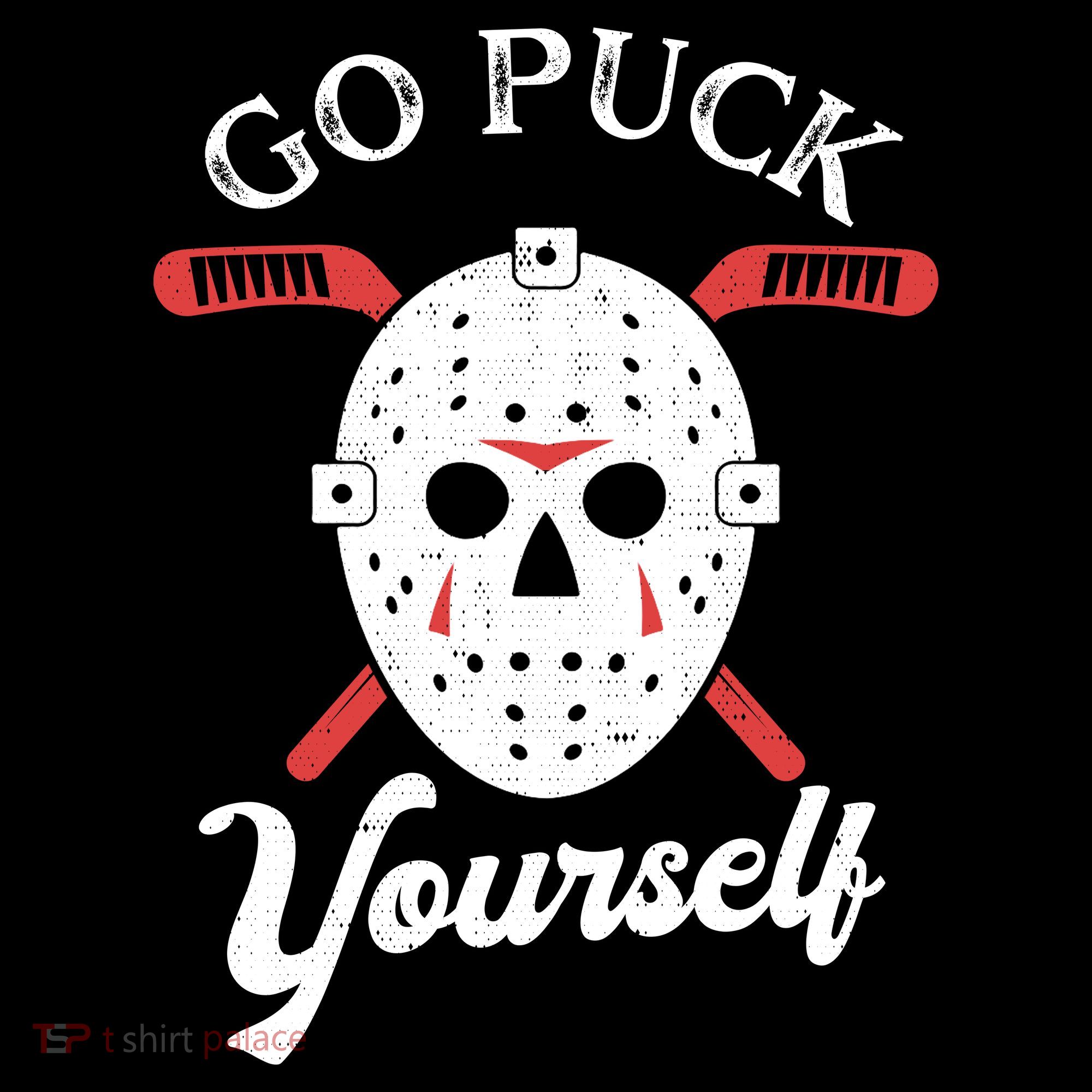 Go Puck Yourself Funny Hockey Long Sleeve Shirt