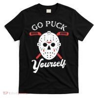 Go Puck Yourself Funny Hockey T-Shirt thumb 0
