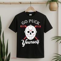 Go Puck Yourself Funny Hockey T-Shirt thumb 2