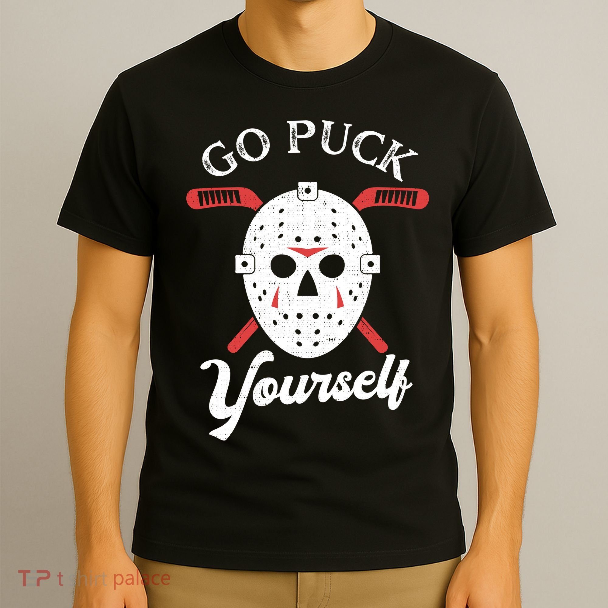 Go Puck Yourself Funny Hockey T-Shirt