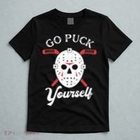 Go Puck Yourself Funny Hockey T-Shirt thumb 5