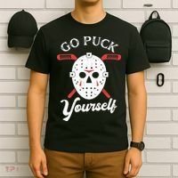 Go Puck Yourself Funny Hockey T-Shirt thumb 6