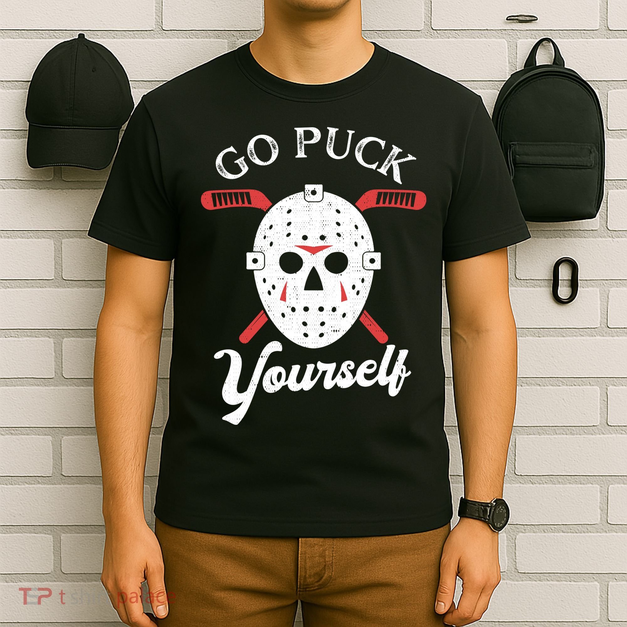 Go Puck Yourself Funny Hockey T-Shirt