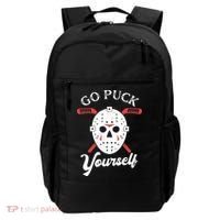 Go Puck Yourself Funny Hockey Backpack thumb 0