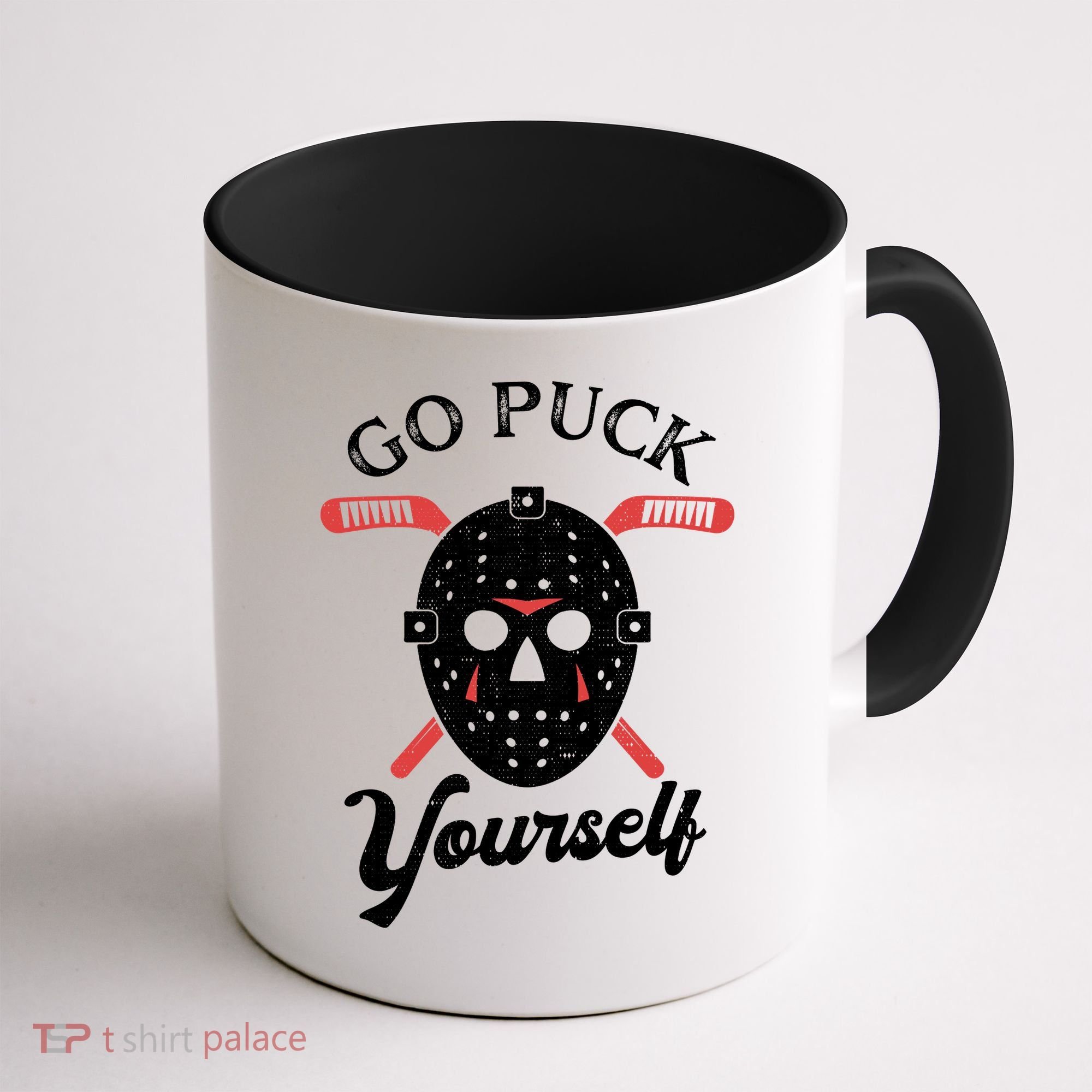 Go Puck Yourself Funny Hockey Coffee Mug