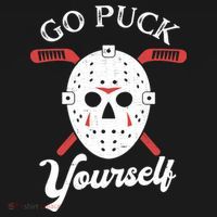 Go Puck Yourself Funny Hockey Coaster thumb 2