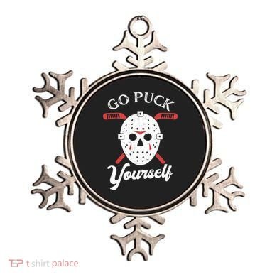 Go Puck Yourself Funny Hockey Ornament