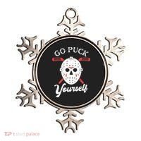 Go Puck Yourself Funny Hockey Ornament thumb 0