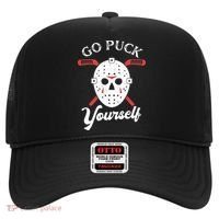 Go Puck Yourself Funny Hockey Hat thumb 0