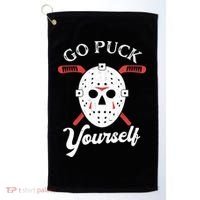 Go Puck Yourself Funny Hockey Golf Towel thumb 0