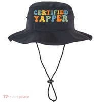 Groovy Professional Yapper Funny Joke For Certified Yapper Bucket Hat thumb 0
