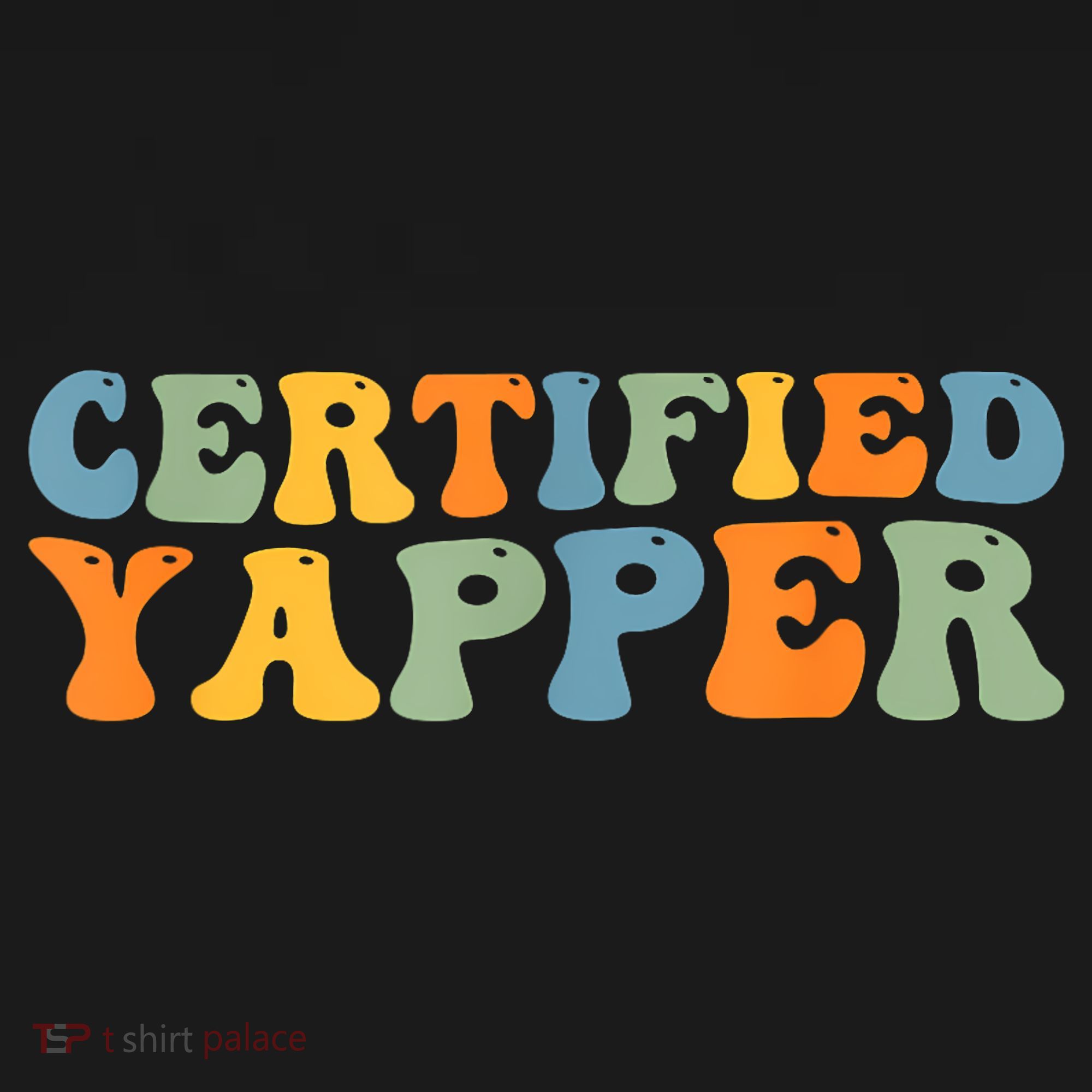 Groovy Professional Yapper Funny Joke For Certified Yapper Bucket Hat