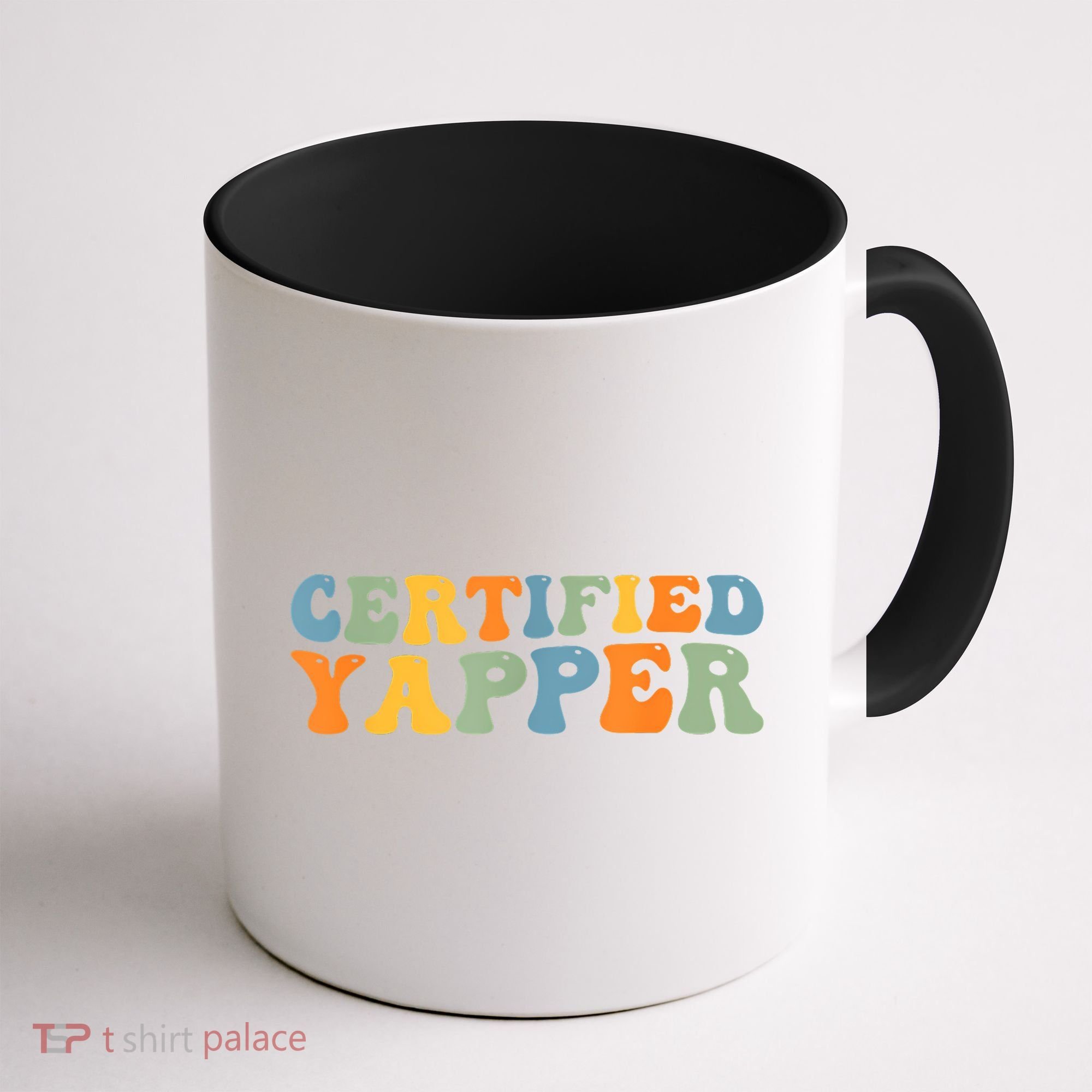 Groovy Professional Yapper Funny Joke For Certified Yapper Coffee Mug