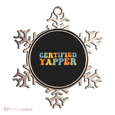 Groovy Professional Yapper Funny Joke For Certified Yapper Ornament