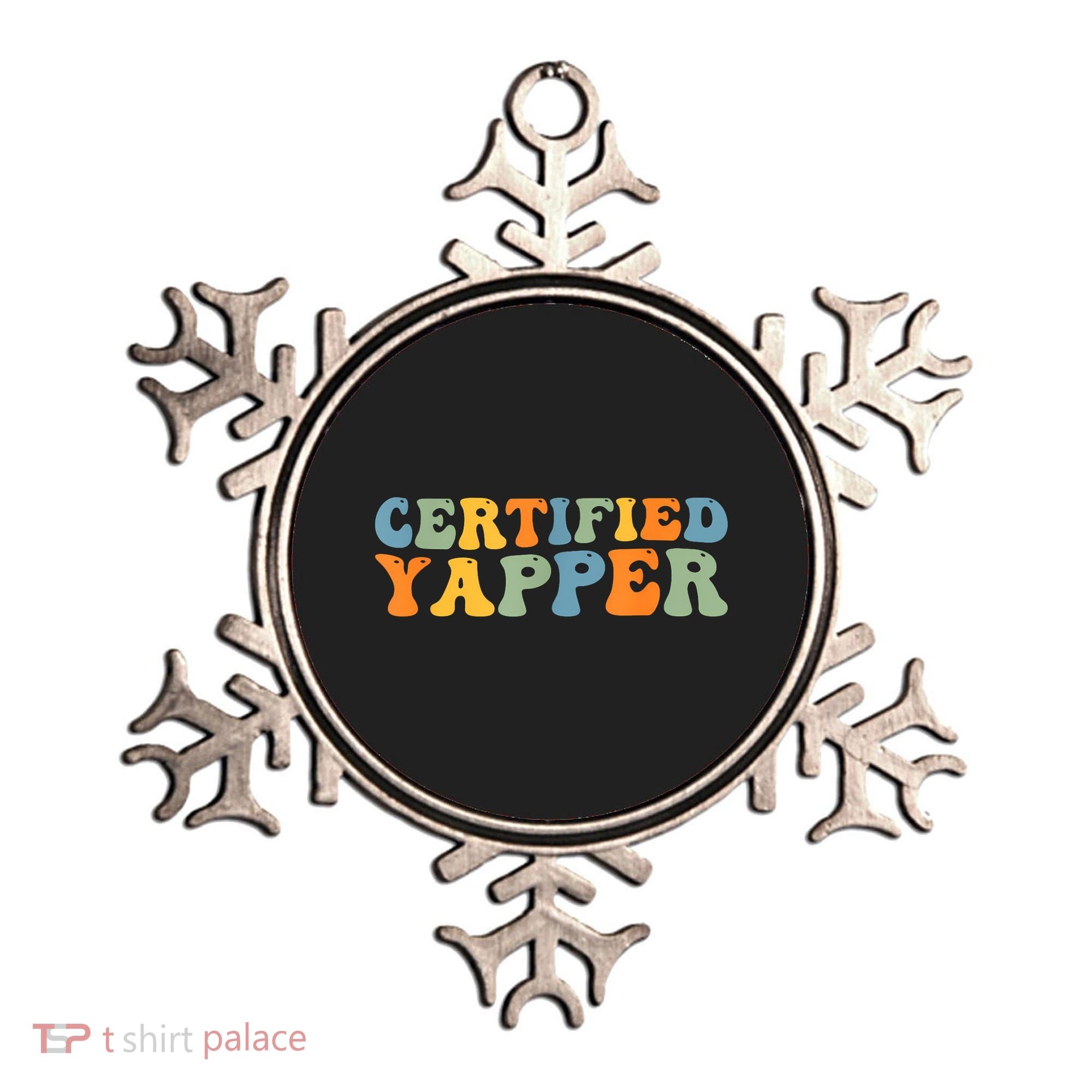 Groovy Professional Yapper Funny Joke For Certified Yapper Ornament