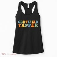Groovy Professional Yapper Funny Joke For Certified Yapper Women's Tank Top thumb 0