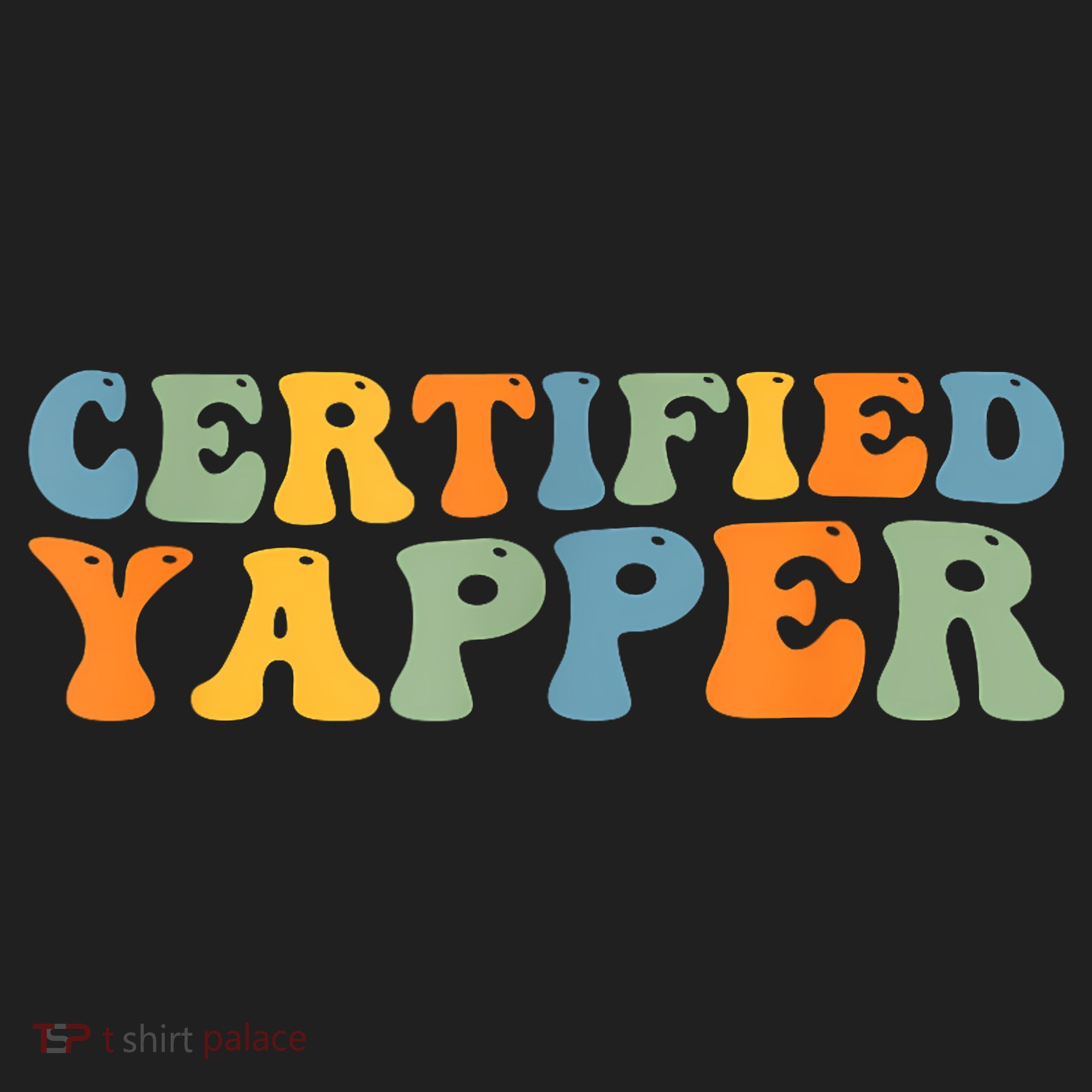 Groovy Professional Yapper Funny Joke For Certified Yapper Hat