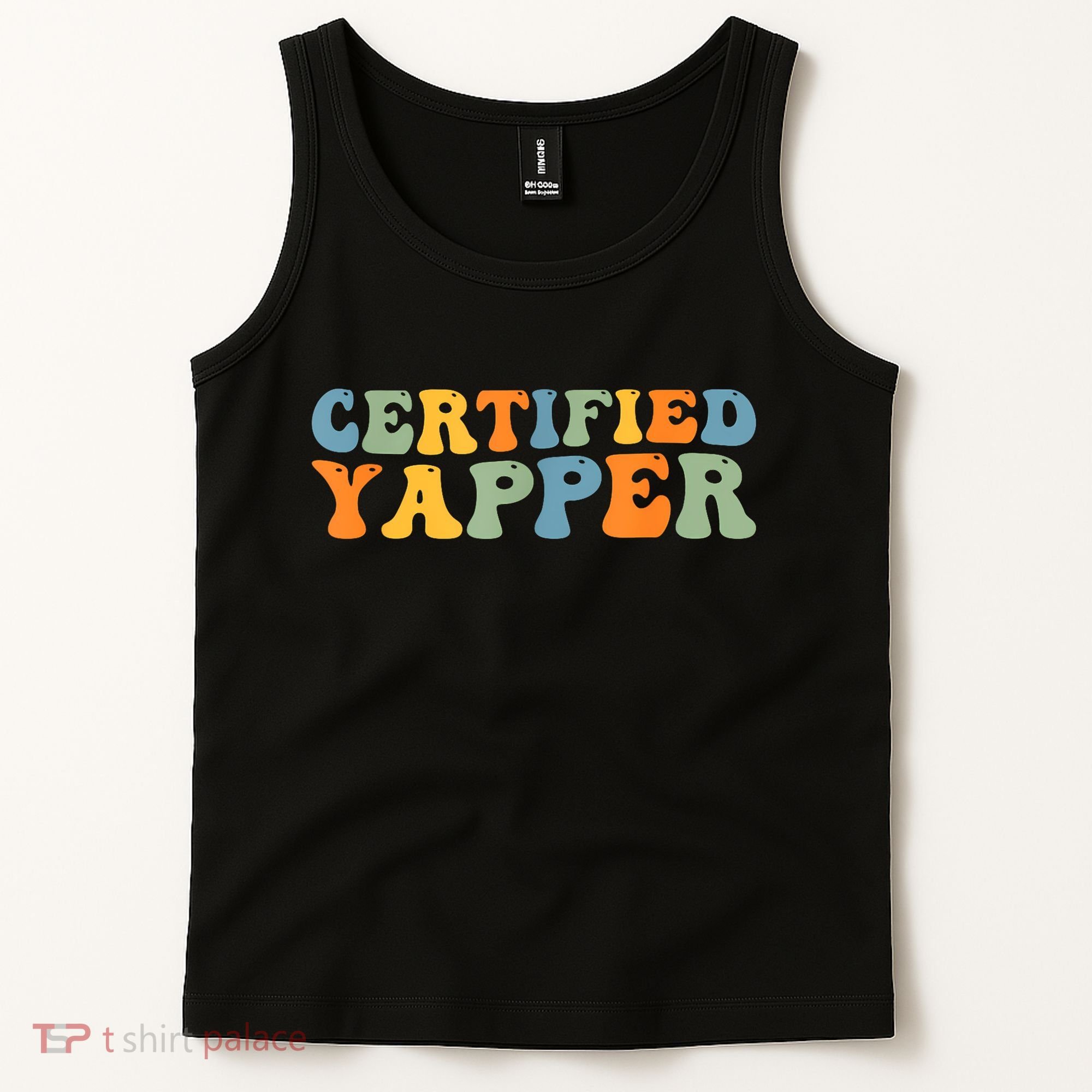 Groovy Professional Yapper Funny Joke For Certified Yapper Tank Top