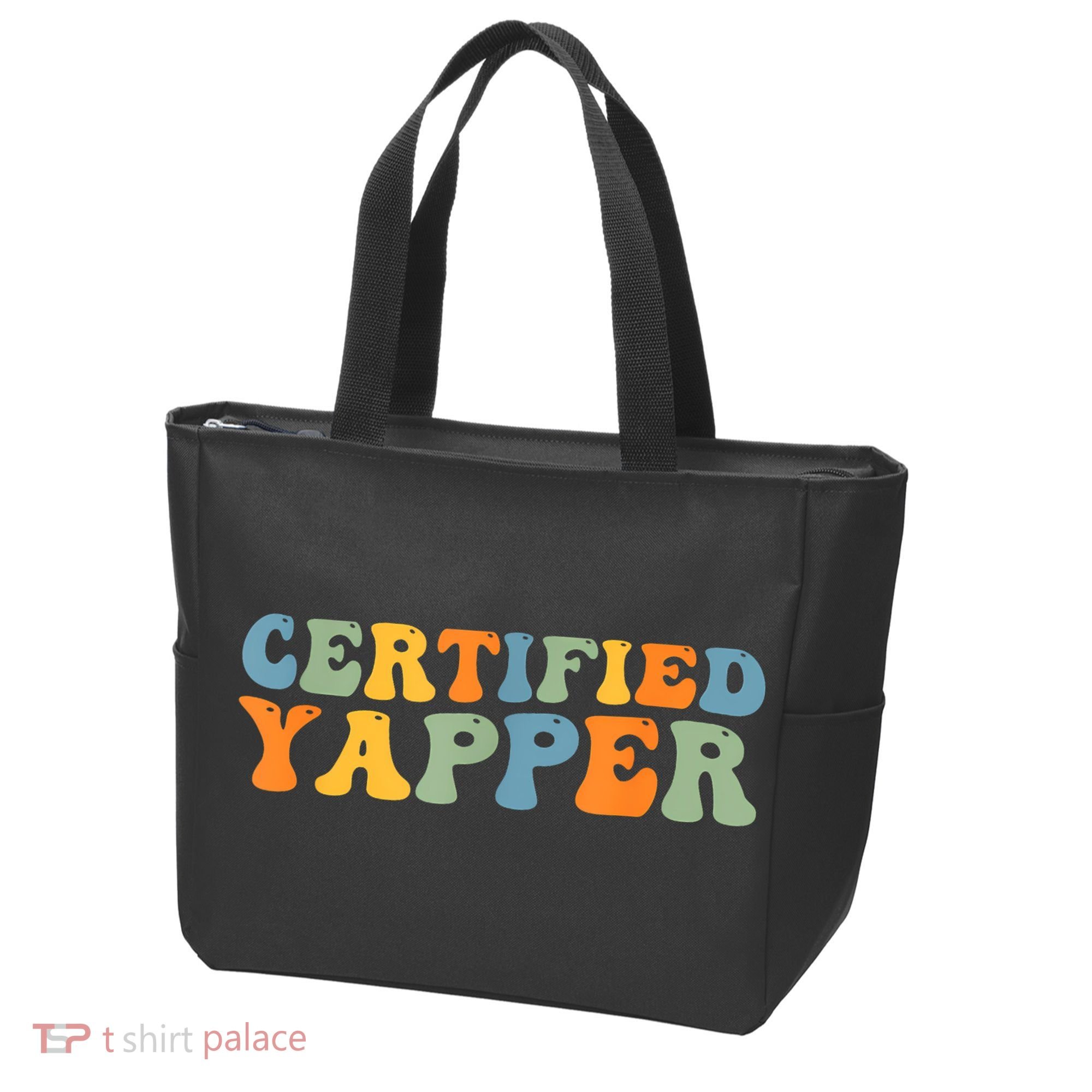 Groovy Professional Yapper Funny Joke For Certified Yapper Tote Bag