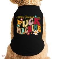Groovy Quotes Autism Powered Fuck Machine Funny Doggie Tank thumb 0