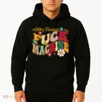 Groovy Quotes Autism Powered Fuck Machine Funny Hoodie thumb 2