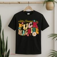 Groovy Quotes Autism Powered Fuck Machine Funny T-Shirt thumb 2