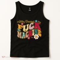Groovy Quotes Autism Powered Fuck Machine Funny Tank Top thumb 2