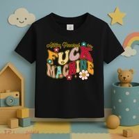 Groovy Quotes Autism Powered Fuck Machine Funny Toddler T-Shirt thumb 3