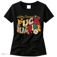 Groovy Quotes Autism Powered Fuck Machine Funny Women's T-Shirt thumb 0