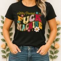 Groovy Quotes Autism Powered Fuck Machine Funny Women's T-Shirt thumb 2