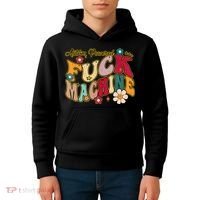 Groovy Quotes Autism Powered Fuck Machine Funny Kids Hoodie thumb 4