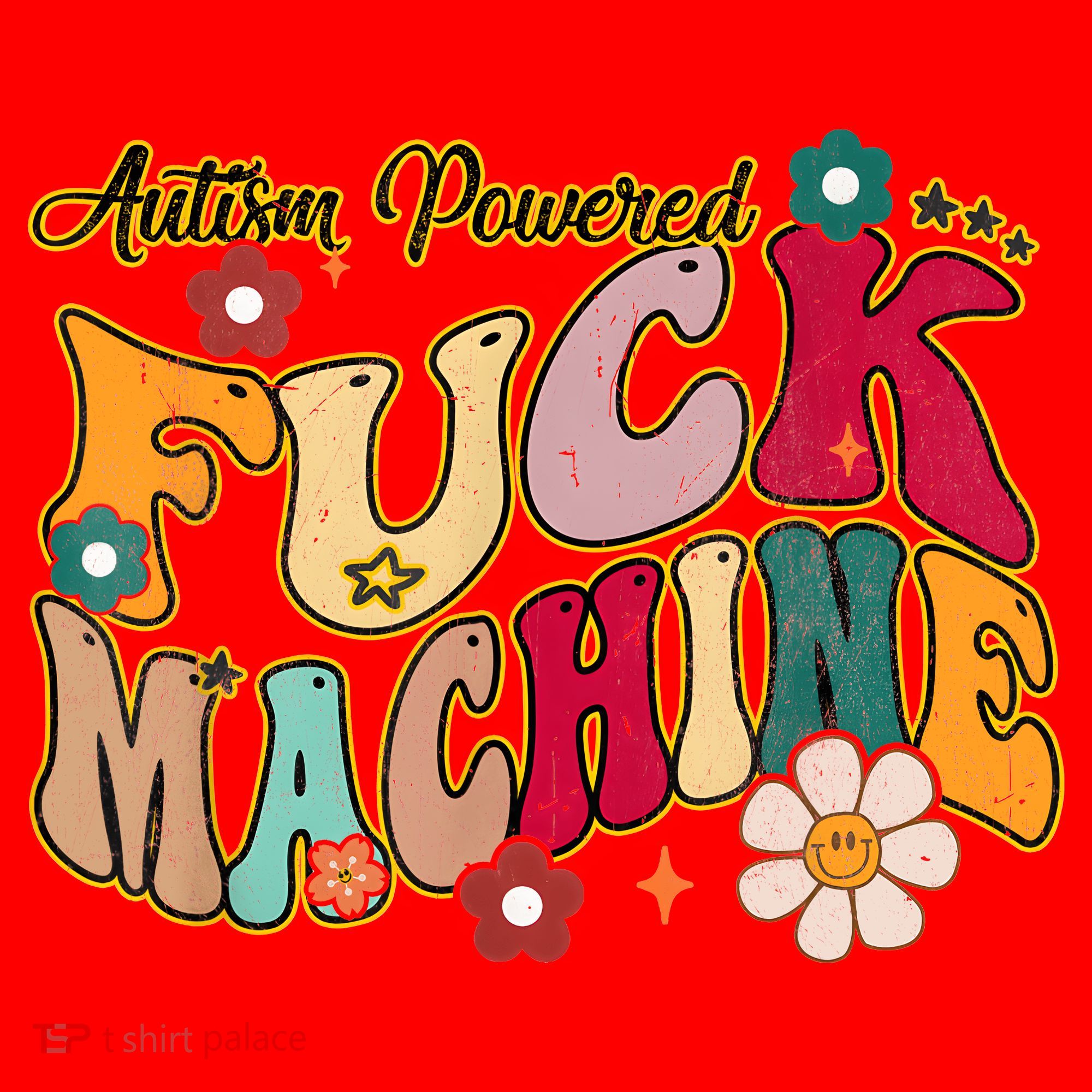 Groovy Quotes Autism Powered Fuck Machine Funny Santa Hat