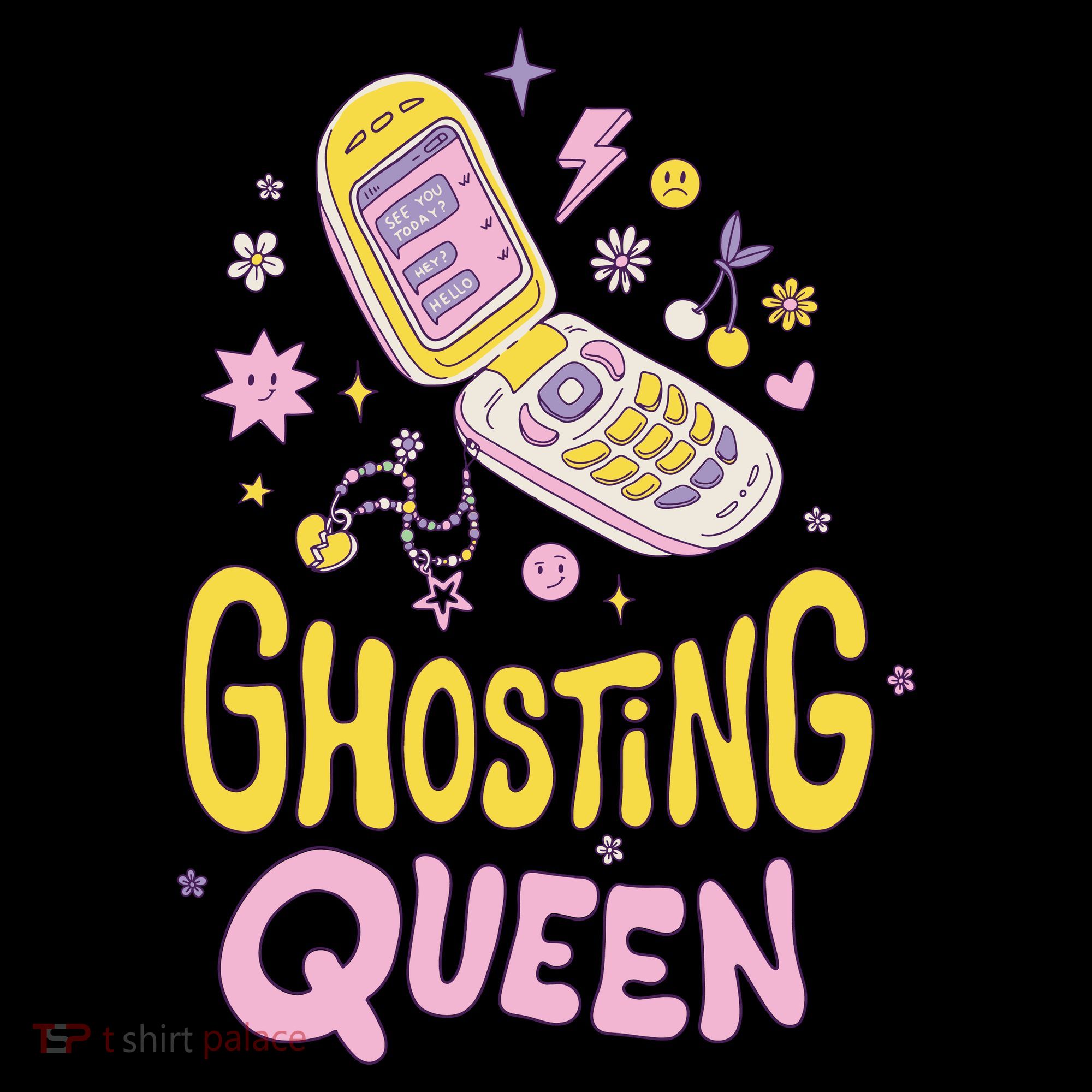 Ghosting Queen Cellphone Women's Tank Top