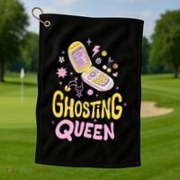 Ghosting Queen Cellphone Golf Towel thumb 1