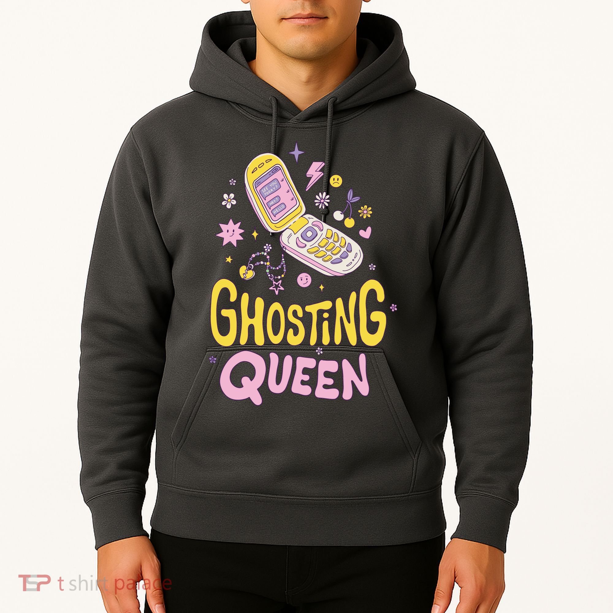 Ghosting Queen Cellphone Hoodie