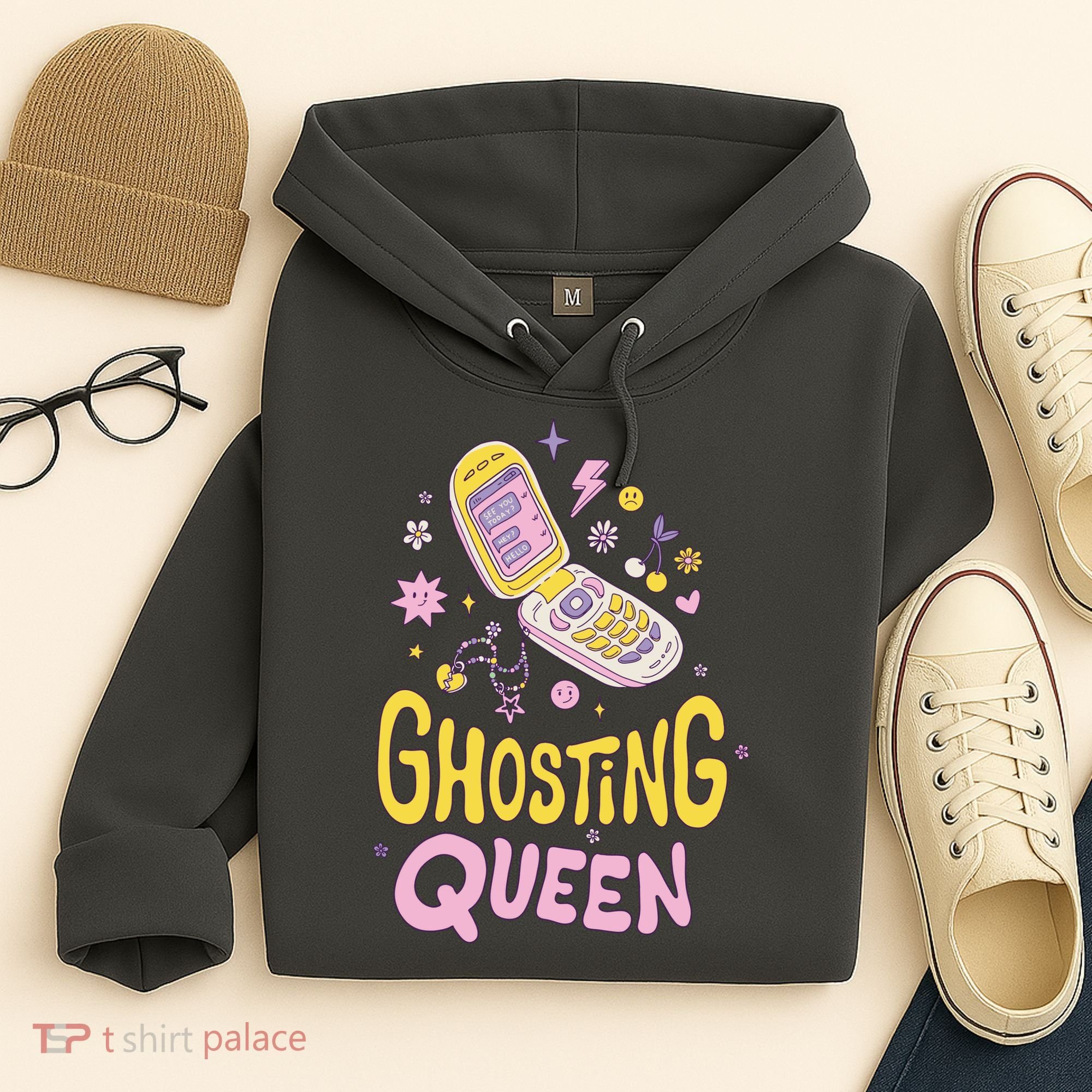 Ghosting Queen Cellphone Hoodie