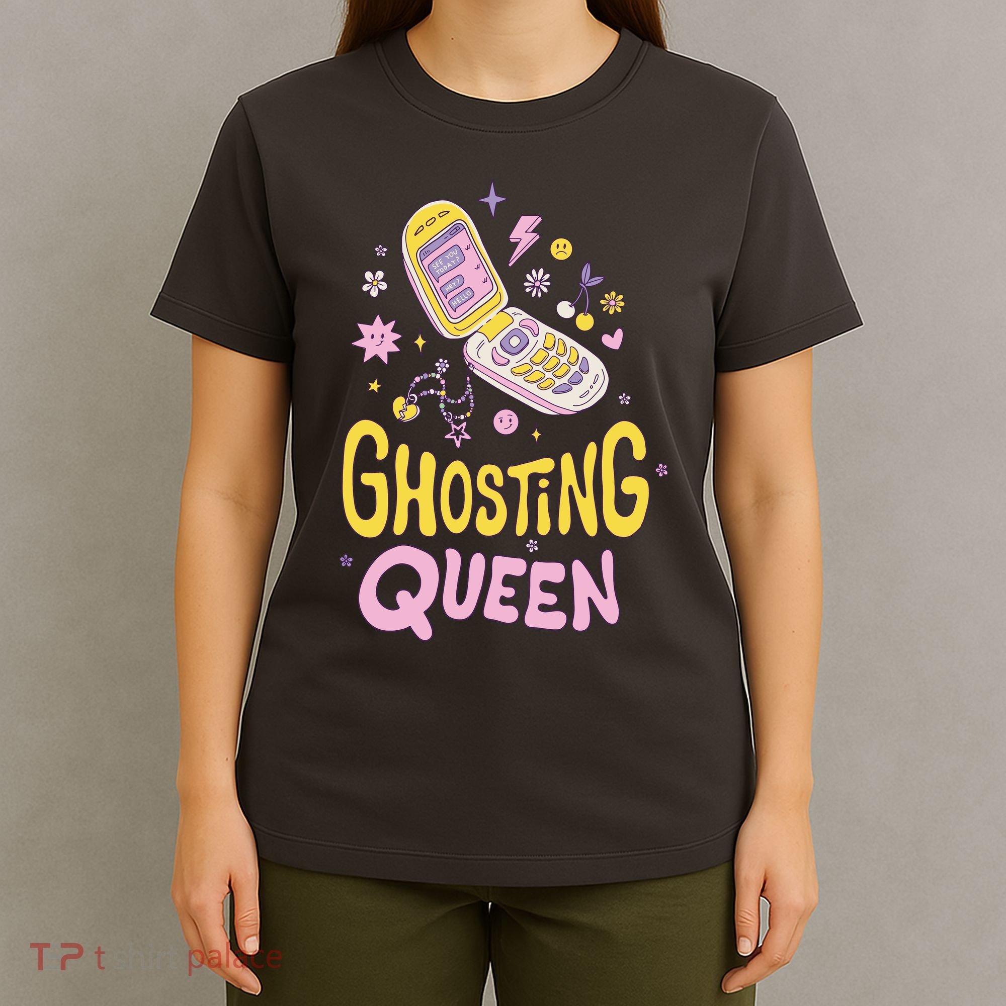 Ghosting Queen Cellphone T-Shirt