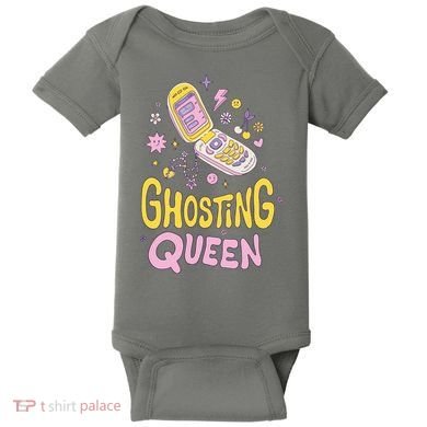 Ghosting Queen Cellphone Baby Bodysuit