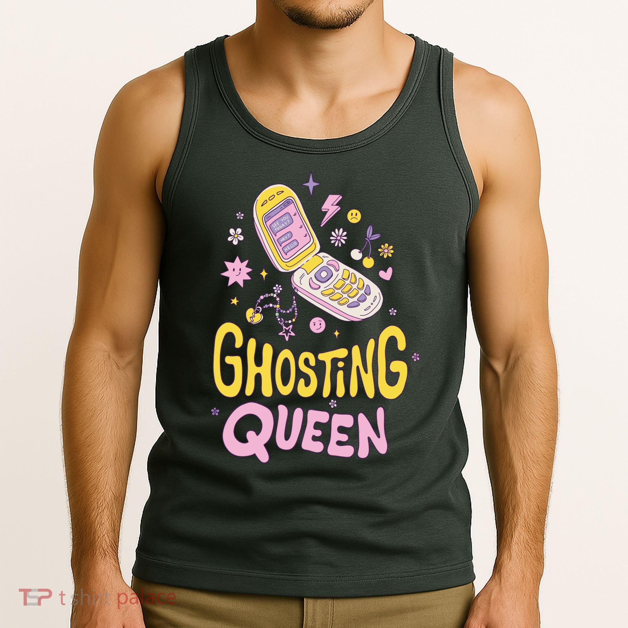 Ghosting Queen Cellphone Tank Top
