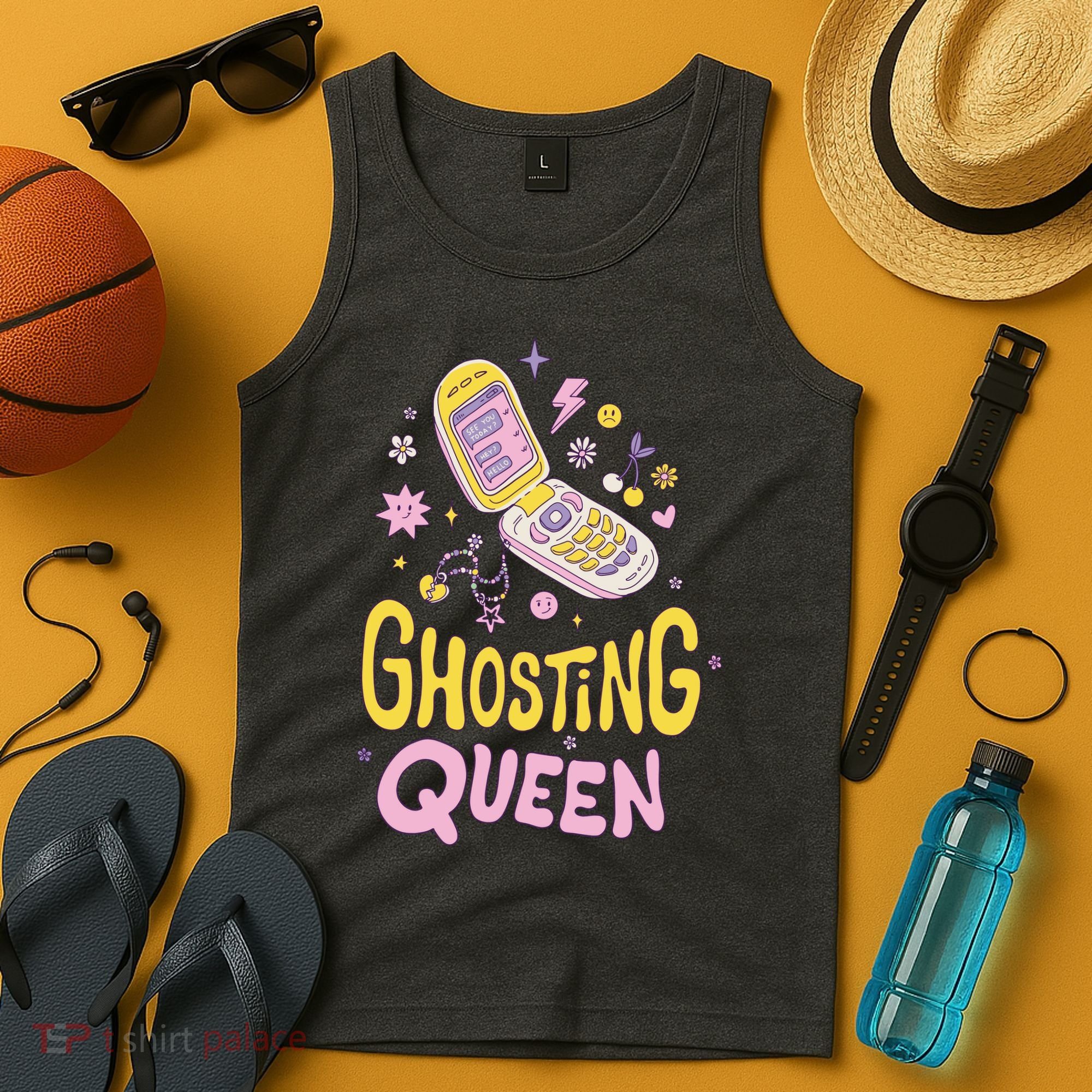 Ghosting Queen Cellphone Tank Top