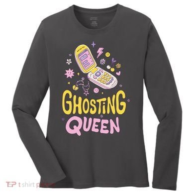 Ghosting Queen Cellphone Women's Long Sleeve Shirt