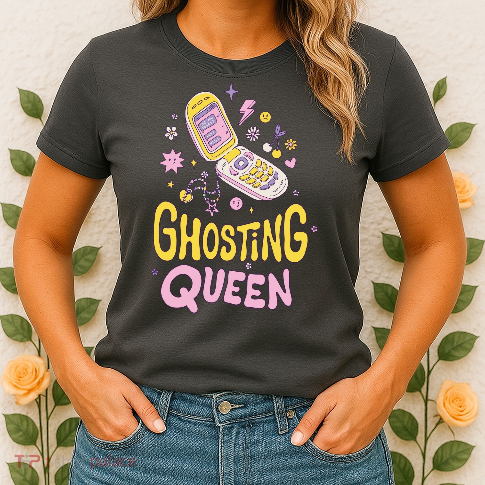 Ghosting Queen Cellphone Women's T-Shirt