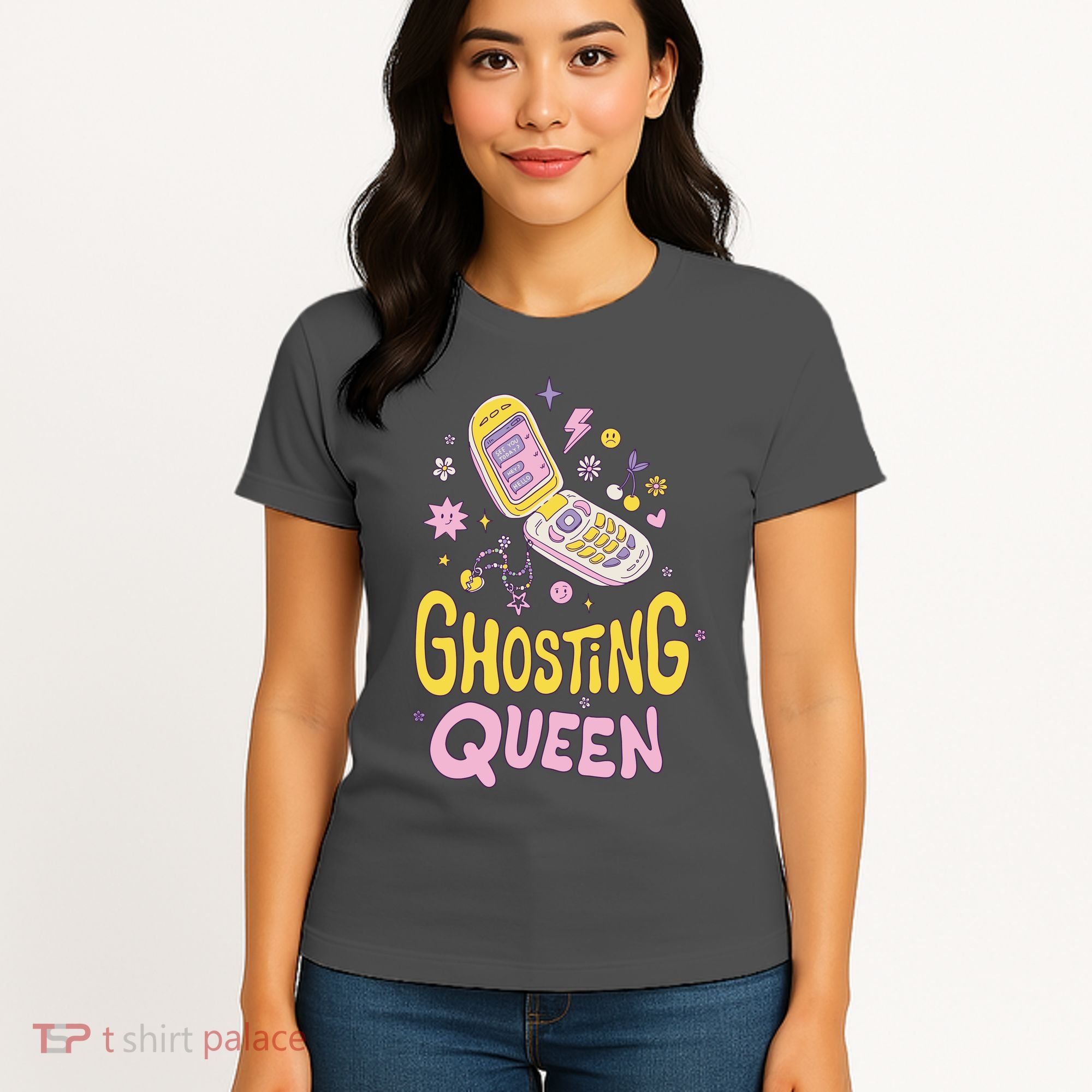 Ghosting Queen Cellphone Women's T-Shirt