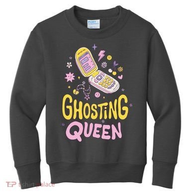 Ghosting Queen Cellphone Kids Sweatshirt