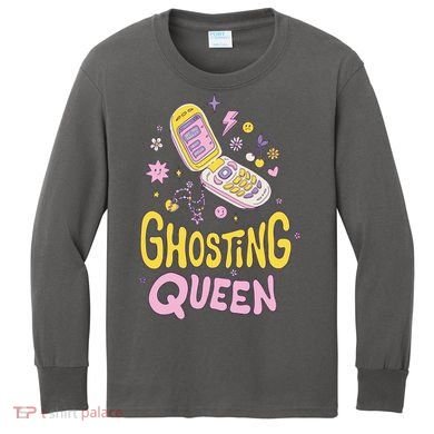 Ghosting Queen Cellphone Kids Long Sleeve Shirt