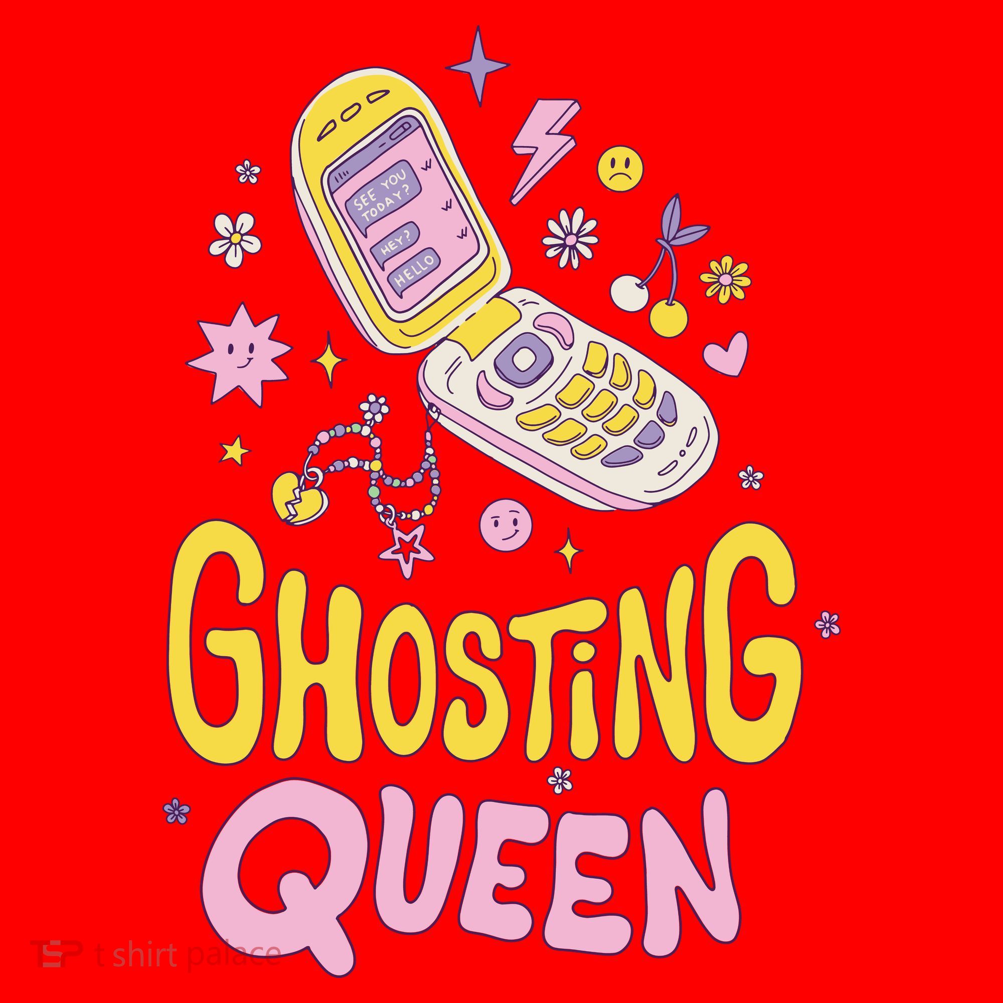 Ghosting Queen Cellphone Santa Hat