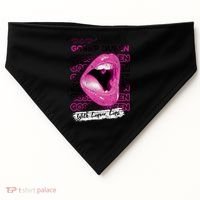 Gossip Queen With Liquor Lips USA-Made Doggie Bandana thumb 0